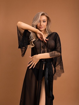 06791 Пеньюар с кружевом S/M