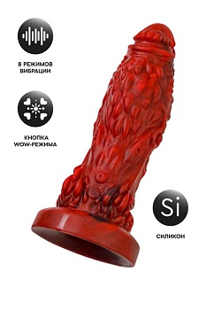 901020 Фантазийный вибратор Monster Docus 20 см. красный