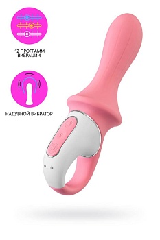 Вибромассажер-расширитель Air Pump Booty 5+ App розовый