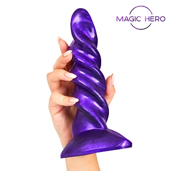 13011 Фаллоимитатор рельефный Magic Hero фиолетовый