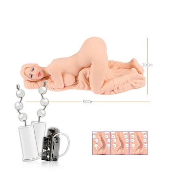 01-003-08 V Мастурбатор женское тело 3D с вибрацией Valentina