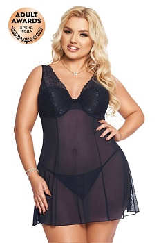 1892810 Сорочка и трусики Berta XXXL синие