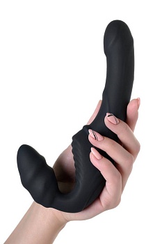 901408-5 Безремневой страпон с вибрацией перезаряжаемый