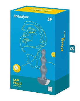 Анальный вибростимулятор Lolli Plug 2 серый
