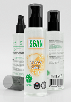 Интимный гель SGAN NEON GEL с эффектом свечения 110 мл.